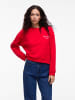Vila Langärmeliges Sweatshirt in Racing Red