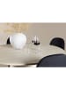 ebuy24 Essgruppe Lanzo (5-teilig) Whitewash, schwarz 120 x 120 cm