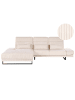 Beliani Ecksofa IKAST in Beige/Schwarz - (W) 320 x (H) 105 x (L) 214 cm rechtsseitig