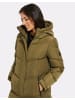 Threadbare Wintermantel THB Jotta Longline Padded Coat in Khaki