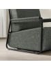 SoBuy Sessel mit Hocker in Anthrazit - (W) 67 x (H) 78 x (L) 59.5 cm