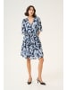 Kaffe Kleid KAelina Regular fit in Blue Flower Print