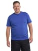 Men Plus Kurzarm T-Shirt in azurblau