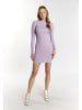 myMo Damen Strickkleid Mini in Violett