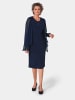 GOLDNER Kleid mit Jacke in mitternachtsblau