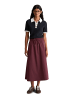 Marc O'Polo DENIM Ausgestellter Rock in Merlot Red
