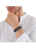 Tom Tailor Armband Edelstahl, wet plat+Farbspray, Leder, Kautschuk in bicolor