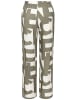 French Connection Pyjamahose in grün-weiß-gemustert