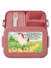 Mr. & Mrs. Panda Vesperdose Einhorn Radfahrer Design mit Spruch in Rot Pastell