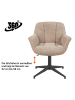 DUBI Möbel 2er-Set: Bürostuhl Mika-Nala in Beige - (B)65 x (H)78 x  (T)66 cm