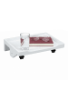 relaxdays Nachttisch klemmbar in Weiß - (B)36 x (H)9 x (T)25,5 cm