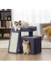 Feandrea Katzenbaum Clawfy in Dunkelgrau - (B)39.2 x (H)46.4 x (T)51 cm