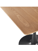 Beliani Esszimmertisch BOCA in Braun/Schwarz - (W) 90 x (H) 74 x (L) 90 cm
