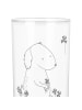 Mr. & Mrs. Panda Glas Hund Kleeblatt mit Spruch in Transparent