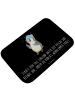 Mr. & Mrs. Panda Duschvorleger Pinguin Duschen mit Spruch in Schwarz