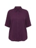 Ulla Popken Hemdbluse in dunkle pflaume