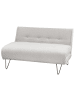 Beliani 2-Sitzer Sofa VESTFOLD in Grau/Schwarz - (W) 130 x (H) 45 x (L) 78 cm