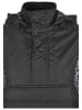 Urban Classics Urban Classics Damen Ladies AOP Mixed Pull Over Jacket in black/snowleo/lightasphalt