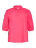 KAFFE curve Langarm-Bluse KClulla in Rasberry Flower Embroidery