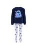 Lilo & Stitch Schlafanzug Fleece Disney Stitch in Dunkelblau