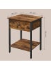 VASAGLE Nachttisch Barnet in Vintagebraun, Schwarz - (B)40 x (H)55 x (T)40 cm