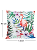 JACK 2er Set Motiv Outdoor Kissenhülle Kissenbezug 45x45cm in Flamingo