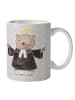 Mr. & Mrs. Panda Keramtiktasse Pastor Herz ohne Spruch in Grau Pastell