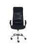 Beliani Bürostuhl PIONEER II in Schwarz/Silber - (W) 63 x (H) 118 x (L) 63 cm