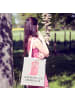 Mr. & Mrs. Panda Tasche Axolotl Hurra mit Spruch in Grau Pastell