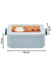 Mr. & Mrs. Panda Bento Box Einhorn Fitness Design mit Spruch in Blau Pastell