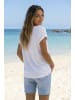 Beach Time V-Shirt in weiß