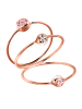 Elli Ring 925 Sterling Silber Ring Set in Rosa