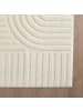 KADIMA DESIGN Teppich 3D Waschbar Skandinavischer Boho RIGI Strapazierfähig in Creme