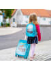 COSTWAY 2 teiliger Kinderkoffer+ Rucksack in Blau