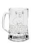 Mr. & Mrs. Panda Gravur Bierkrug Corgie mit Spruch in Transparent