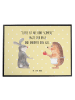 Mr. & Mrs. Panda schreibtischunterlage Hase Igel mit Spruch in Gelb Pastell