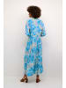 Cream Kleid CRAlora A-shape in blue paisley