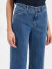 Marie Lund Wide Leg Jeans in light stone