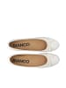Bianco Ballerinas in OffWhitePatent