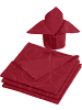 Erwin Müller Jacquard, Baumwollmischung Serviette 4er-Pack Oberhausen in rubin