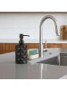 relaxdays 2 x Seifenspender in Schwarz - 350 ml