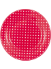 Greengate Teller DOTTY Rot mit weißen Punkten 20 cm