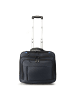 Dermata 2 Rollen Businesstrolley 38 cm Laptopfach blau