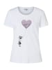 More & More Kurzarmshirt Ballon-Girl in white
