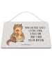 Mr. & Mrs. Panda Deko Schild Otter Blumenstrauß mit Spruch in Grau Pastell