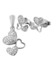 Adeliás Damen 925 Silber Ohrringe Ohrhänger in silber