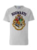 Logoshirt T-Shirt Hogwarts-Logo in grau-meliert