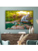 MuchoWow Leinwand bilder Sonniger Wasserfall (BxH)