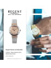 Regent Armbanduhr Regent Metallarmband silber, rosegold extra groß (ca. 30mm)
