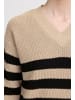 Oxmo V-Ausschnitt-Pullover OXKALA in Natur